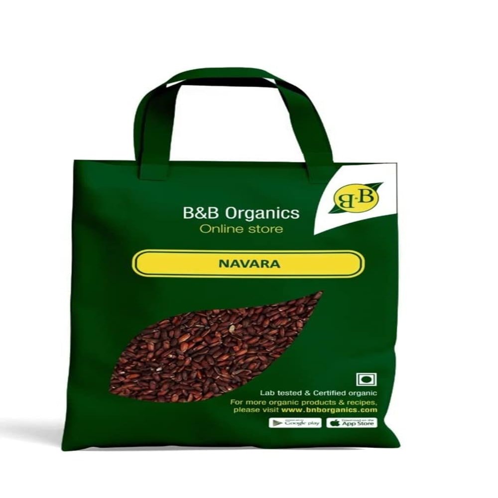 B&B Organics Navara red rice (5 kg/ 11 pound) Laal Chawal/Certified organic/Natural and Premium navara rice/Ancient Ayurvedic Kerala Rice/Njavara Rice/Chemical free Red rice/Indian Rice