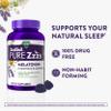 ZzzQuil PURE Zzzs Melatonin Gummies, Sleep Aid, Melatonin 2mg, with Chamomile & Lavender, Melatonin Sleep Gummies, Sleep Aids for Adults, Wildberry Vanilla Flavored, 72 Sleep Gummies view 3