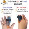 BodyMoves Finger and Toe Gel Pack -Reusable hot and Cold Therapy (4 pcs Mix, Finger/Toe Gel Pack) view 2