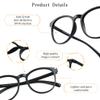 LifeArt Blue Light Blocking Glasses, Anti Eyestrain, Computer Reading Glasses, Gaming Glasses, TV Glasses for Women Men, Anti Glare (Black, +0.50 Magnification) view 3