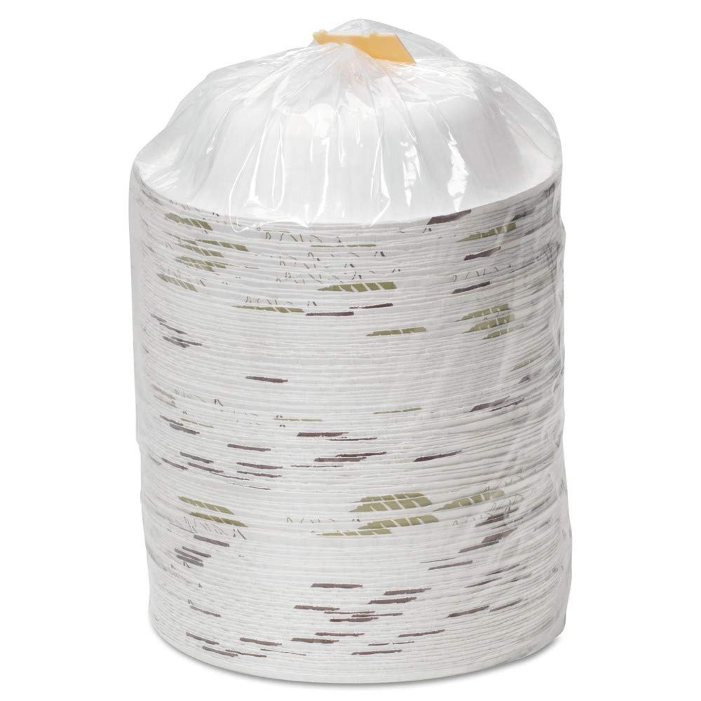 Dixie Ultra SX12PATH Pathways Heavyweight Paper Bowls, 12oz, Green/burgundy, 1000/carton