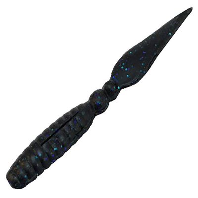 GEECRACK Worm Leaf Shrimp, 4.8-Inch, 029 Black Blue Flake