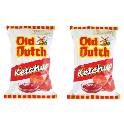 2 Bags of Old Dutch Ketchup Chips (2 x) Bundle {Imported from Canada}