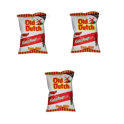 3 Bags of Old Dutch Ketchup Chips (3 x 40G) Bundle {Imported from Canada}