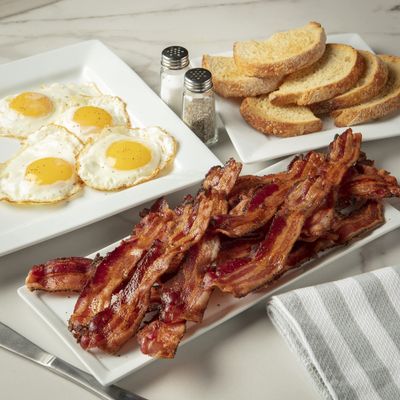 Burgers' Smokehouse Dry Cured Country Bacon (Pepper Coated Hickory Smoked, 8 One Pound Packages)