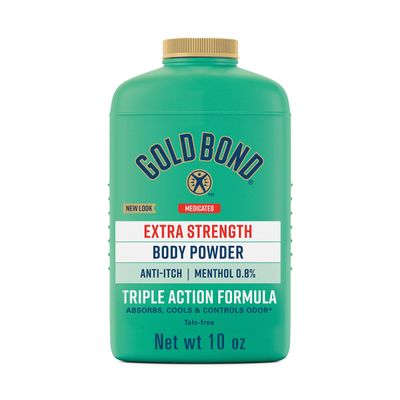 Gold Bond Body Powder Medicated Extra Strength - 10 oz, Pack of 2, Talc-Free