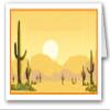 Stonehouse Collection | Saguaro Cactus Western Thank You Note Card | 12 Boxed Cards & Envelopes | Desert Cactus Note Cards view 2