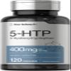 Horbach 5HTP 400mg Capsules | 120 Count | Extra Strength Supplement | Non-GMO, Gluten Free | 5 Hydroxytryptophan view 1