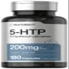 Horbach 5HTP 200mg Supplement | 180 Capsules | 5 Hydroxytryptophan | Griffonia Simplicifolia | Extra Strength | Non-GMO, Gluten Free view 1