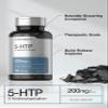 Horbach 5HTP 200mg Supplement | 180 Capsules | 5 Hydroxytryptophan | Griffonia Simplicifolia | Extra Strength | Non-GMO, Gluten Free view 3