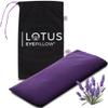 Lotus Weighted Lavender Eye Pillow  Purple Eye Mask for Sleep & Meditation  Aromatherapy Yoga Pillow with Flaxseed  Hot or Cold Compress for Headache & Eye Relief view 1