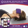 Lotus Weighted Lavender Eye Pillow  Purple Eye Mask for Sleep & Meditation  Aromatherapy Yoga Pillow with Flaxseed  Hot or Cold Compress for Headache & Eye Relief view 2