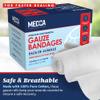 MEDca Gauze Bandage Rolls - 48 Pack, 4 in x 4.1 Yards, Medical Grade Gauze and Stretch Bandage for Wound Dressing and First Aid Kit view 2
