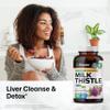 BIO KRAUTER Milk Thistle Capsules 1400 mg - 250 Count - Liver Detox & Cleanse Supplement - Vegan Silymarin Capsules - Milk Thistle Powder - Non GMO view 2