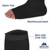 Compression Socks for Women and Men 20-30 mmHg Wide Calf - Big and Tall Open Toe Compression Stockings for Nursing, Airplane, Varicose Veins Circulation - Black, 5X-Large - AB211 view 3