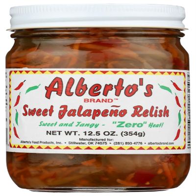 Alberto's Sweet Jalapeno Relish Zero