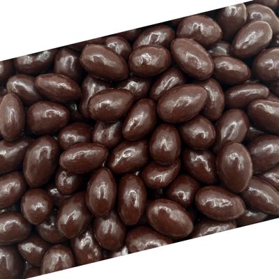 Dark Chocolate Covered Almonds | 2 Lb Bulk Bag | Roasted Chocolate Covered Nuts | Crunchy Office Candy Snack | Gourmet Party Favor & Gift Basket Filler