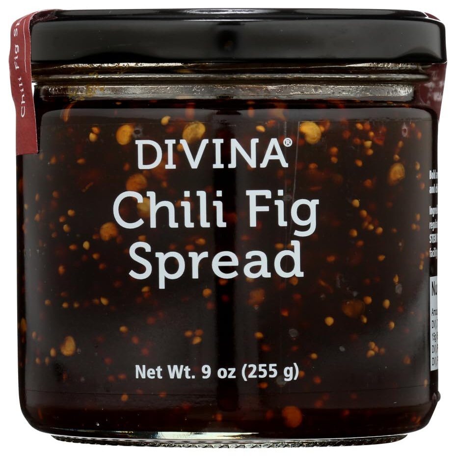 Divina Spread Chili Fig, 9 Oz (Pack of 12)