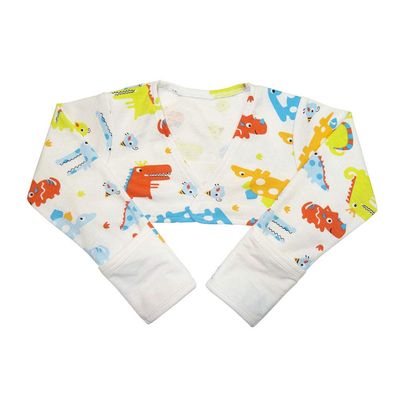 Edenswear Zinc-Infused Flip Mitten Sleeves for Kids with Eczema - Wet Wrap Therapy (9 Months, Dinosaur)