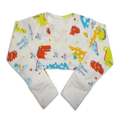 Edenswear Zinc-Infused Flip Mitten Sleeves for Kids with Eczema - Wet Wrap Therapy (24 Months, Dinosaur)