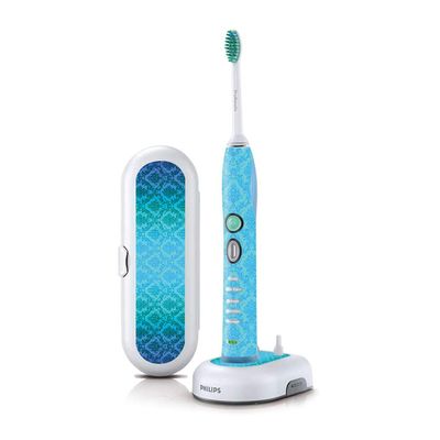 MightySkins Skin Compatible with Philips Sonicare 7 Series FlexCare+ Rechargeable - Blue Vintage | Protective, Durable, and Unique Vinyl Cover | Easy to Apply, Remove | Made in The USA