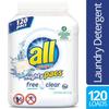 All Mighty Pacs Free & Clear Laundry Detergent (120 Count) (2 Pack) view 3