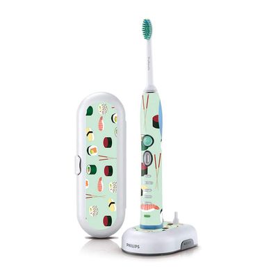 MightySkins Skin Compatible with Philips Sonicare 7 Series FlexCare+ Rechargeable - Sushi | Protective, Durable, and Unique Vinyl wrap Cover | Easy to Apply, Remove | Made in The USA