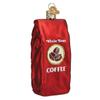 Old World Christmas Bag Beans Ornament, Coffee Red view 1