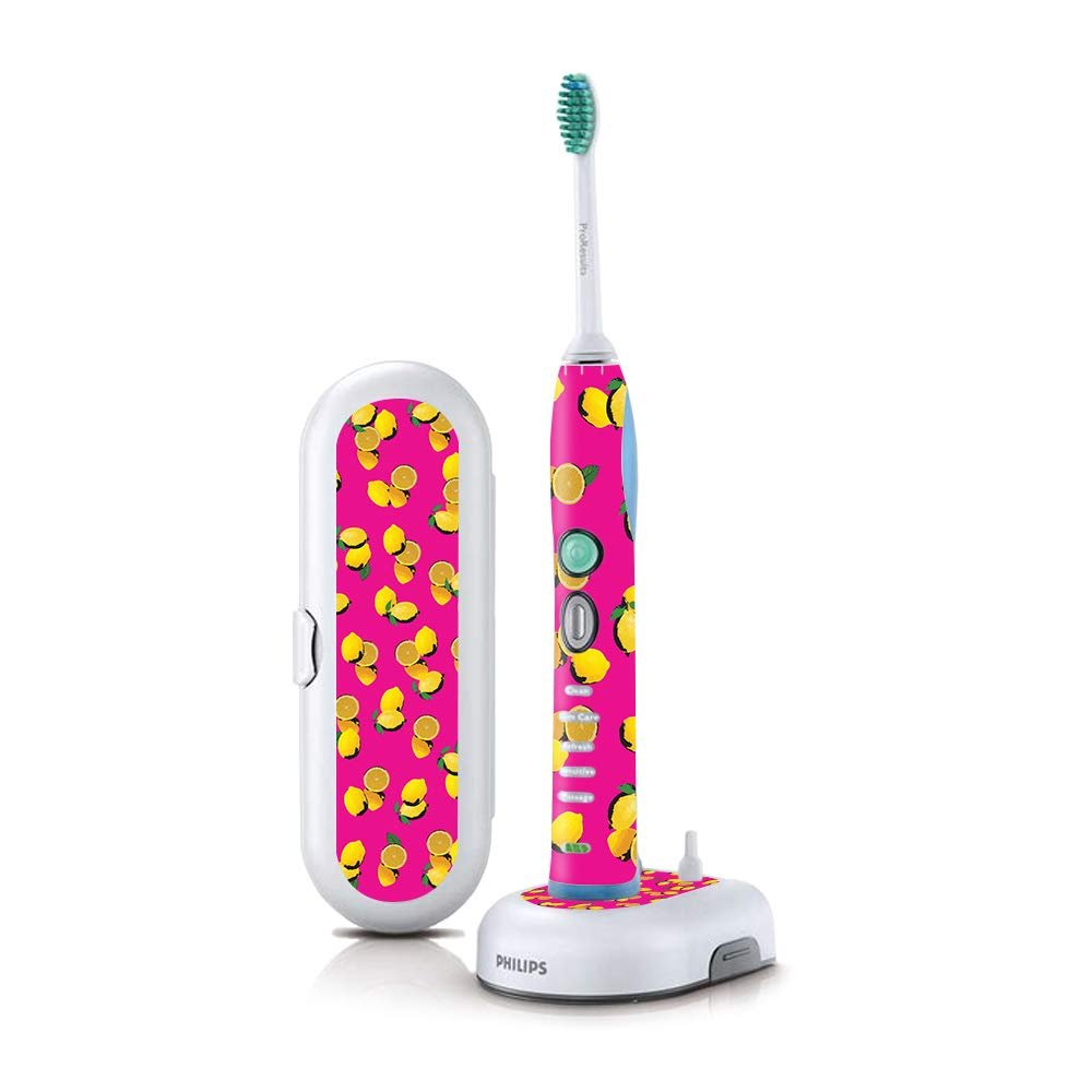 MightySkins Skin Compatible with Philips Sonicare 7 Series FlexCare+ Rechargeable - Make Lemonade | Protective, Durable, and Unique Vinyl Cover | Easy to Apply, Remove | Made in The USA