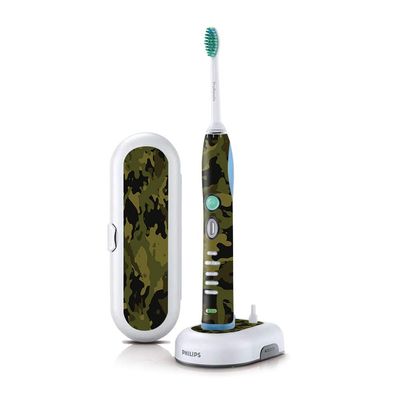MightySkins Skin Compatible with Philips Sonicare 7 Series FlexCare+ Rechargeable - Green Camouflage | Protective, Durable, and Unique Vinyl Cover | Easy to Apply and Change Styles | Made in The USA