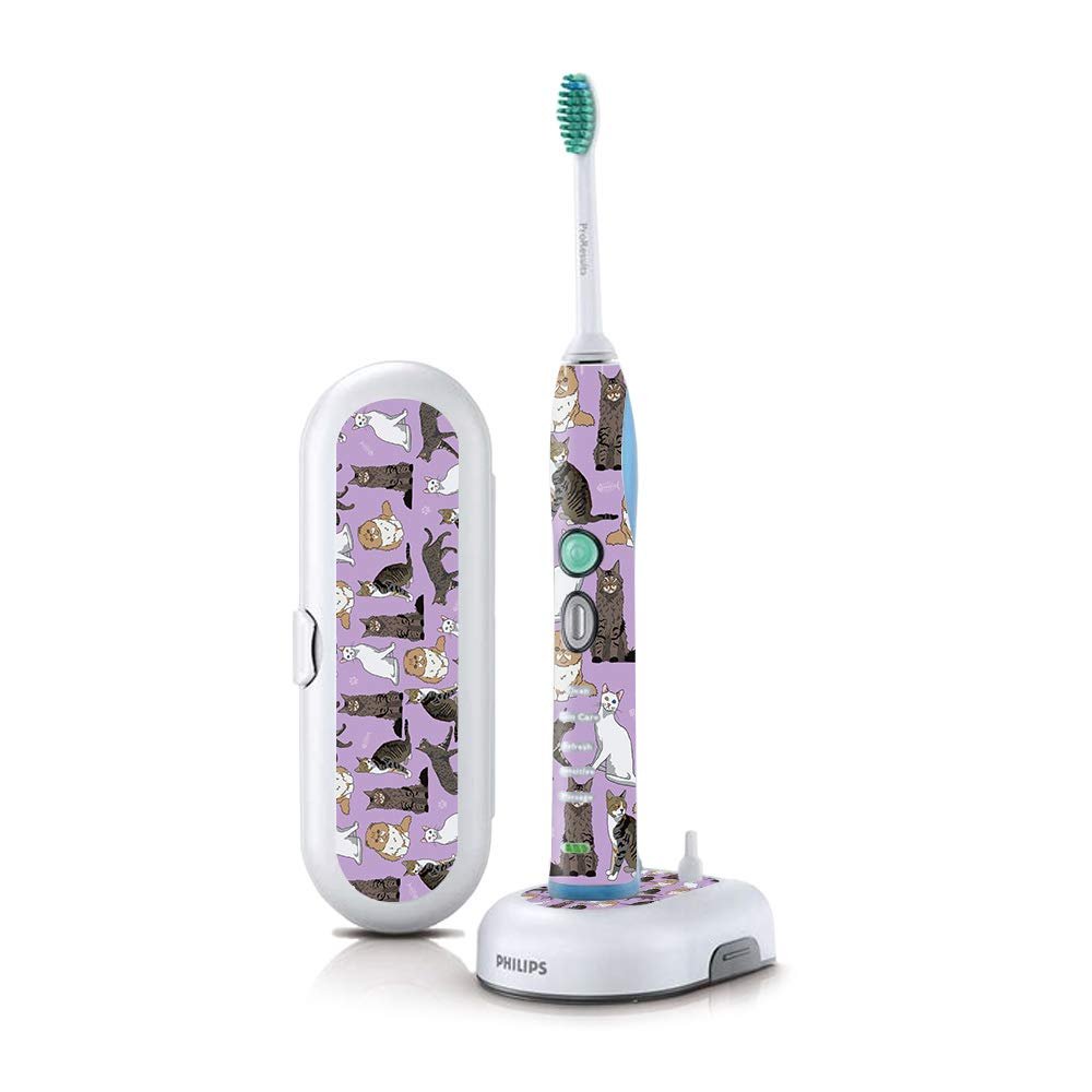 MightySkins Skin Compatible with Philips Sonicare 7 Series FlexCare+ Rechargeable - Cat Chaos | Protective, Durable, and Unique Vinyl wrap Cover | Easy to Apply, Remove | Made in The USA