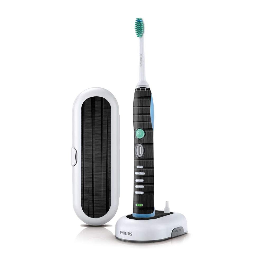 MightySkins Skin Compatible with Philips Sonicare 7 Series FlexCare+ Rechargeable - Carved Wood | Protective, Durable, and Unique Vinyl Cover | Easy to Apply, Remove | Made in The USA