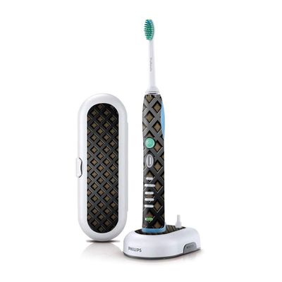 MightySkins Skin Compatible with Philips Sonicare 7 Series FlexCare+ Rechargeable - Black Wall | Protective, Durable, and Unique Vinyl wrap Cover | Easy to Apply, Remove | Made in The USA