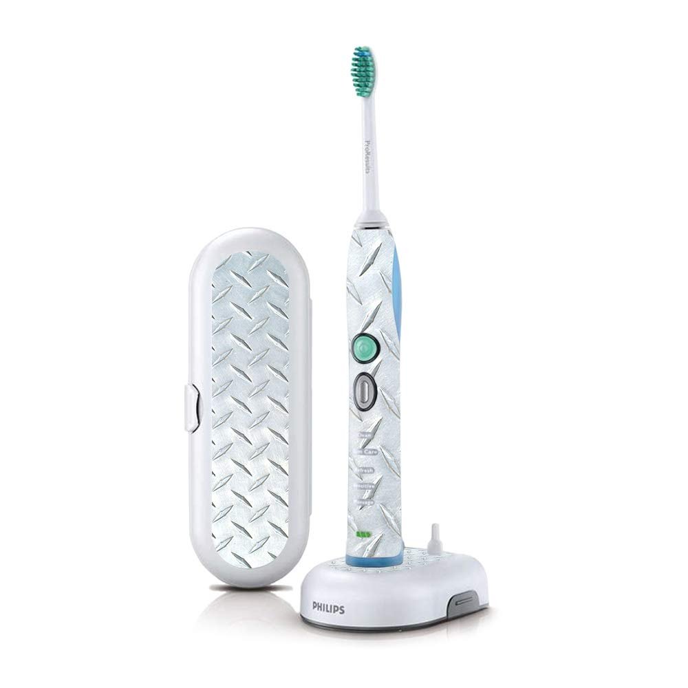 MightySkins Skin Compatible with Philips Sonicare 7 Series FlexCare+ Rechargeable - Diamond Plate | Protective, Durable, and Unique Vinyl Cover | Easy to Apply, Remove | Made in The USA