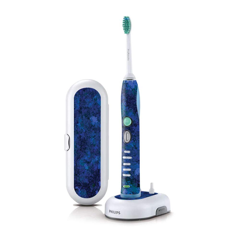 MightySkins Skin Compatible with Philips Sonicare 7 Series FlexCare+ Rechargeable - Blue Ice | Protective, Durable, and Unique Vinyl wrap Cover | Easy to Apply, Remove | Made in The USA