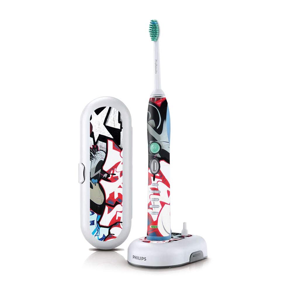 MightySkins Skin Compatible with Philips Sonicare 7 Series FlexCare+ Rechargeable - Graffiti Mash Up | Protective, Durable, and Unique Vinyl Cover | Easy to Apply and Change Styles | Made in The USA