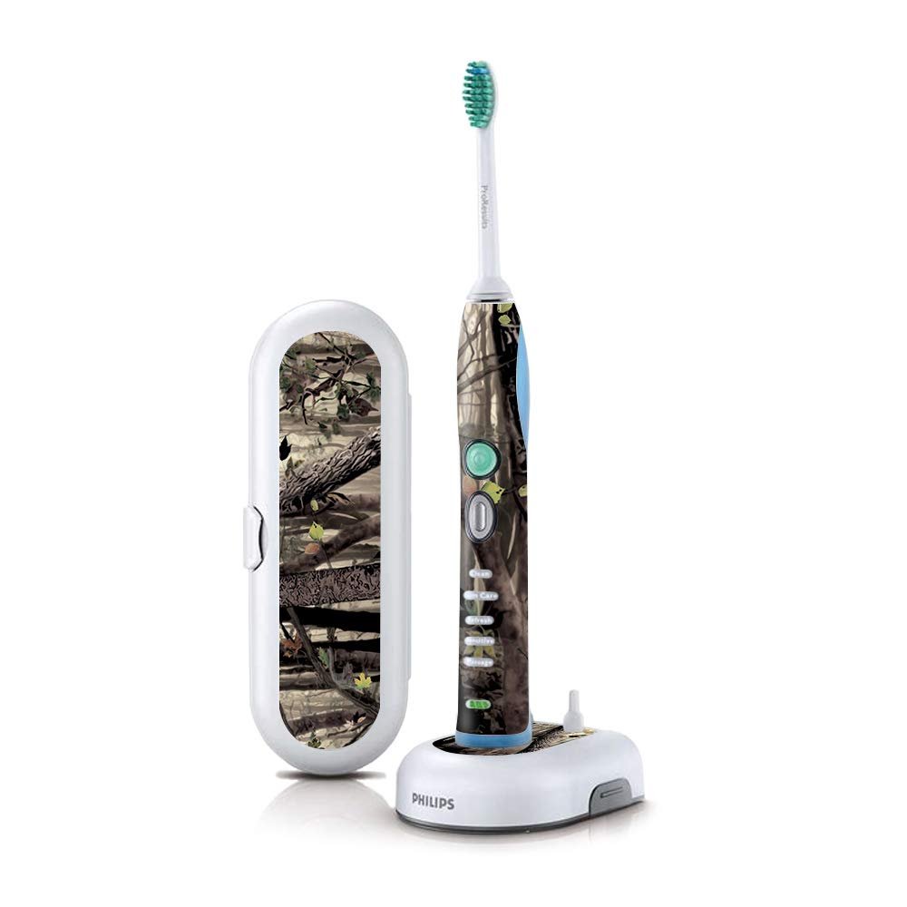 MightySkins Skin Compatible with Philips Sonicare 7 Series FlexCare+ Rechargeable - Tree Camo | Protective, Durable, and Unique Vinyl wrap Cover | Easy to Apply, Remove | Made in The USA