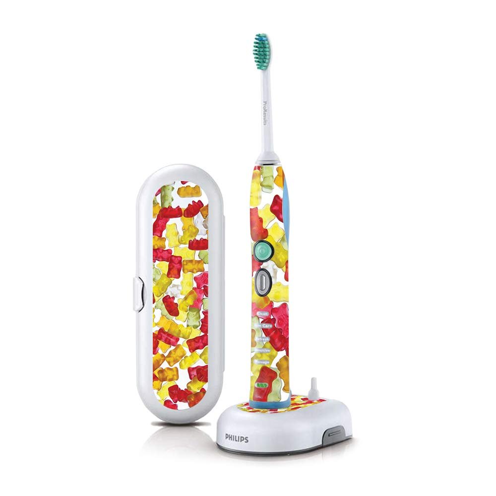 MightySkins Skin Compatible with Philips Sonicare 7 Series FlexCare+ Rechargeable - Gummy Bears | Protective, Durable, and Unique Vinyl Cover | Easy to Apply, Remove | Made in The USA
