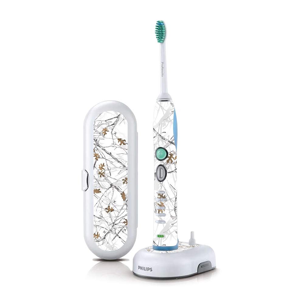 MightySkins Skin Compatible with Philips Sonicare 7 Series FlexCare+ Rechargeable - Conceal Snow | Protective, Durable, and Unique Vinyl Cover | Easy to Apply, Remove | Made in The USA