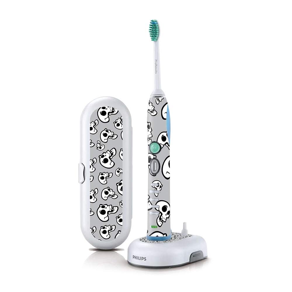 MightySkins Skin Compatible with Philips Sonicare 7 Series FlexCare+ Rechargeable - Laughing Skulls | Protective, Durable, and Unique Vinyl Cover | Easy to Apply, Remove | Made in The USA
