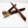 Antique Brass Handle Wooden Walking Stick Designer Brown Wood Walking Cane view 2