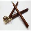 Antique Brass Handle Wooden Walking Stick Designer Brown Wood Walking Cane view 4