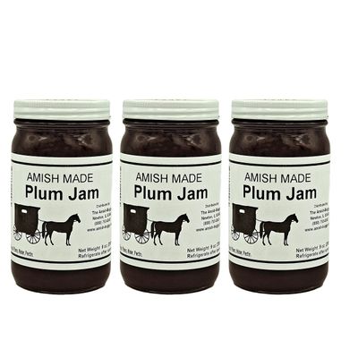 Amish Jam - 8 Oz Jar - Qty 3 (Plum Jam)