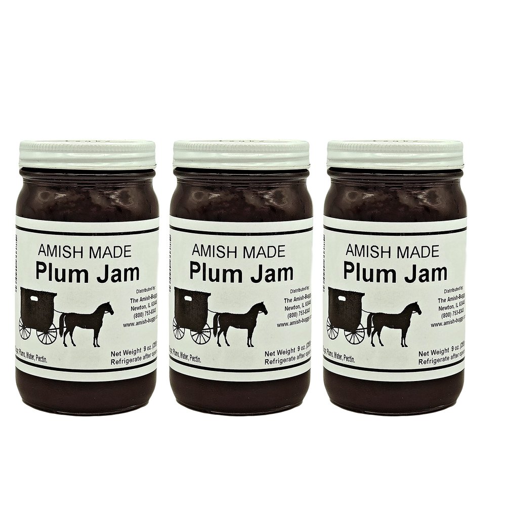 Amish Jam - 8 Oz Jar - Qty 3 (Plum Jam)