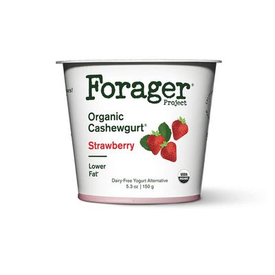 Forager Dairy-Free Usda Organic Strawberry Cashewgurt, 5.3 Oz (Pack Of 12)