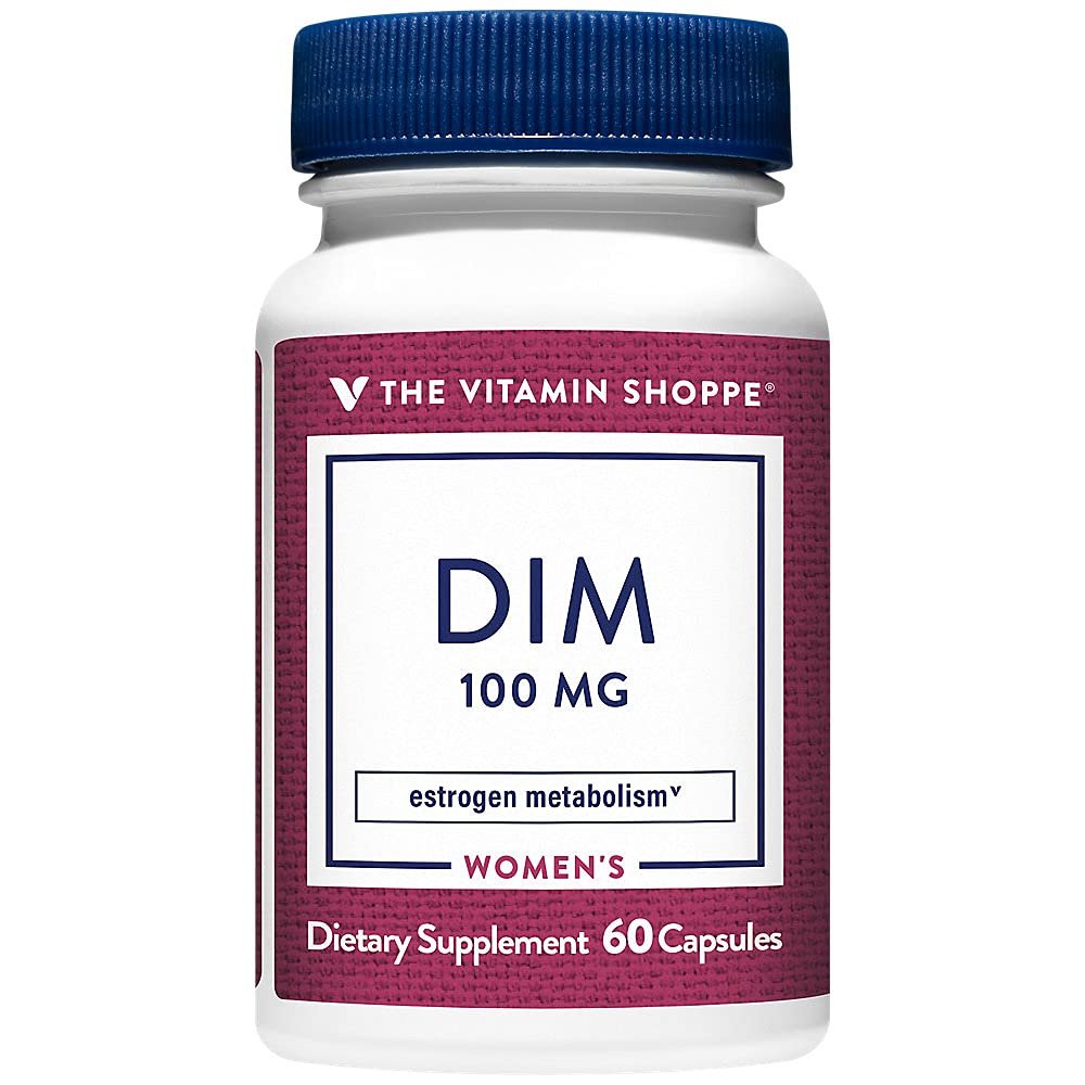 The Vitamin Shoppe DIM 100MG with Bioperine Black Pepper (60 Capsules)