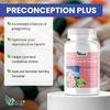 America Medic & Science Preconception Plus (180 Capsules) Conception and Fertility Supplement | Physician Formulated Pills to Support Conception | Prenatal Vitamins Best for Women Trying to Conceive view 2