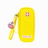 EpiPen Medical Carrying Case Insulated, Travel Medication Organizer Bag Emergency Medical Pouch, Fits 2 EpiPens, Asthma Inhaler, Anti-Histamine, Auvi-Q, Allergy Medicine Essentials, Bright Yellow view 1