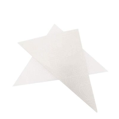 Beachcombers Cut Cello Small Triangles Cellophane for Making Henna Cones - White Swirls and Curls