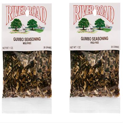 River Road No Salt No MSG Gumbo Seasoning, 1 Ounce Packet (Pack of 2)